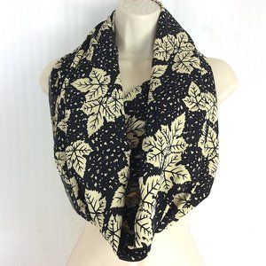 4/$25 Infinity Scarf Leaf Pattern New